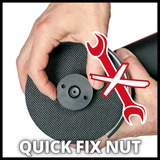 EINHELL Axxio accu haakse slijper 18/115 Q BL Solo Rood/zwart, Accu en oplader niet inbegrepen