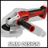 EINHELL Axxio accu haakse slijper 18/115 Q BL Solo Rood/zwart, Accu en oplader niet inbegrepen