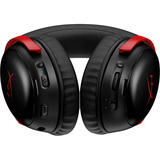 HyperX Cloud III S Wireless over-ear gaming headset Zwart/rood, Pc, PlayStation 5, Nintendo Switch