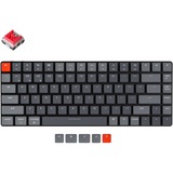 Keychron K3-E1 V2, toetsenbord Grijs/grijs, US lay-out, RGB leds, TKL, ABS keycaps, Bluetooth