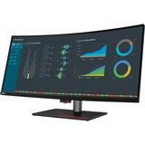 Lenovo ThinkVision P40w-20 (62C1GAT6EU) 40" 4K UHD Curved UltraWide monitor Zwart, HDMI, Thunderbolt, USB-C