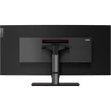 Lenovo ThinkVision P40w-20 (62C1GAT6EU) 40" 4K Ultra HD Curved UltraWide monitor Zwart, 1x DisplayPort, 1x HDMI, 1x USB-C, 4x USB-A, 2x Thunderbolt, 1x RJ-45