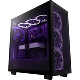 NZXT H7 Flow midi tower behuizing Zwart (mat) | 2x USB-A | 1x USB-C | Tempered Glass