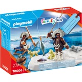PLAYMOBIL Family Fun- Geschenkset "IJsvisser" Constructiespeelgoed 70606