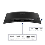 Philips 34B2N3500C/00 34" UltraWide monitor Zwart, HDMI, DisplayPort, USB-C, Audio, 120 Hz
