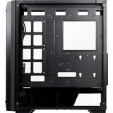 RAIJINTEK PONOS TG4 Tower-behuizing Zwart | 2x USB-A 2.0 | 1x USB-A 3.2 (5 Gbit/s) | 1x Audio | Window-kit