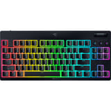 Razer BlackWidow V4 Low-Profile RGB mechanisch gaming toetsenbord Zwart, US lay-out (QWERTY), Razer Low-Profile Green	, 80% (TKL)	