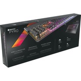 Roccat Pyro, gaming toetsenbord Zwart, US lay-out, Cherry MX Red, AIMO