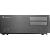 SilverStone SST-GD08B HTPC behuizing Zwart | 2x USB-A 3.2 (5 Gbit/s) | 2x Audio | Retail