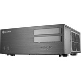 SilverStone SST-GD08B HTPC behuizing Zwart | 2x USB-A 3.2 (5 Gbit/s) | 2x Audio | Retail