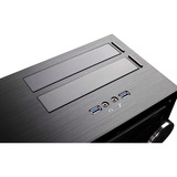 SilverStone SST-GD08B HTPC behuizing Zwart | 2x USB-A 3.2 (5 Gbit/s) | 2x Audio | Retail