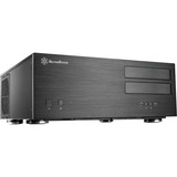 SilverStone SST-GD08B htpc behuizing Zwart, 2x USB-A 3.2 (5 Gbit/s), 2x Audio, Retail