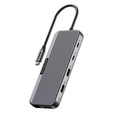Sitecom 8 in 1 USB-C Power Delivery Multiport dockingstation Zwart