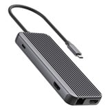 Sitecom 8 in 1 USB-C Power Delivery Multiport dockingstation Zwart
