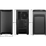 be quiet! PURE BASE 501 Airflow Window midi tower behuizing Zwart | 2x USB-A | 1x USB-C | Tempered Glass
