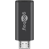 goobay USB-C naar Micro-USB Adapter Zwart