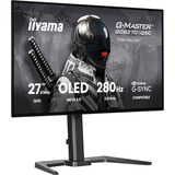 iiyama G-Master Titan Falcon GOB2701QSC-B1 27" gaming monitor Zwart, 2x HDMI 2.1, 1x DisplayPort 1.4, USB-C, Audio, 280 Hz