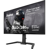 iiyama G-Master Titan Falcon GOB2701QSC-B1 27" gaming monitor Zwart, 2x HDMI 2.1, 1x DisplayPort 1.4, USB-C, Audio, 280 Hz