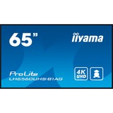 iiyama ProLite LH6560UHS-B1AG 65" 4K Ultra HD Public Display Zwart (mat), HDMI, WiFi, USB, Audio, Android 