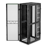 APC NetShelter SX AR3388B2, Gen 2, 52U server rack Zwart/groen, 2436H x 800B x 1200D mm, met zijkanten