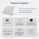 ASUS Zenbook S14 UX5406SA-QJ544W 14"  Copilot+ laptop Donkergrijs | Core Ultra 7 258V | Intel Arc Graphics 140V | 32 GB | 1 TB SSD