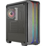 Aerocool Skyline A-BK-v2 midi tower behuizing Zwart | 4x USB-A | RGB | Window