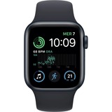 Apple Watch SE smartwatch Zwart, 40mm, Middernacht sportbandje, Aluminium, GPS + Cellular