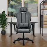 Arozzi Torretta Soft Fabric - Ash gamestoel Antraciet