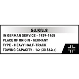 COBI Historical Collection - Sd.Kfz.8 Towing 8.8 cm Flak 36 Constructiespeelgoed Schaal 1:35