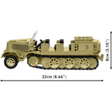 COBI Historical Collection - Sd.Kfz.8 Towing 8.8 cm Flak 36 Constructiespeelgoed Schaal 1:35
