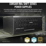 Corsair RM750x SHIFT 80 PLUS Gold Refurbished modulaire 750 watt voeding  Zwart, 1x 12V-2x6, 2x PCIe