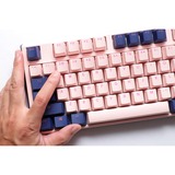 Ducky One 3 Fuji, toetsenbord Roségoud/donkerblauw, US lay-out, Cherry MX Silent Red, PBT Double Shot, hot swap