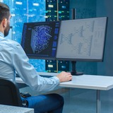Ergotron LX Dual Stacking monitorarm met hoog statief Zwart