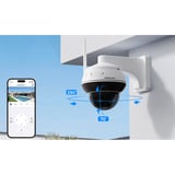 Foscam D8T, 4K/8MP vandalismebestendige WiFi PT buitencamera Zwart