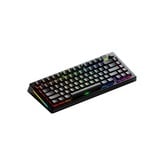 Glorious GMMK 3 PRO 75% Prebuilt Wireless Black RGB mechanisch gaming toetsenbord Zwart, US lay-out (QWERTY), Glorious Fox, 75%, 75%, RGB, GPBT-doubleshot keycaps, Knob, 2.4 GHz / Bluetooth / USB-C