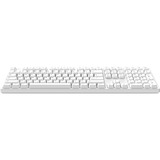 HelloGanss HS108T White, toetsenbord Wit, US lay-out, Gateron Yellow, RGB leds, PBT Doubleshot keycaps, hot swap, 2,4 GHz / Bluetooth / USB-C