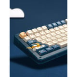 Iqunix ZX75 Sky Encounter Wireless Mechanical Keyboard Blauw, US lay-out (QWERTY), Gateron Red, 75%, RGB leds, Hot-swappable, Double-shot PBT, 2.4GHz | Bluetooth 5.1 | USB-C