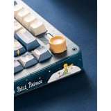 Iqunix ZX75 Sky Encounter Wireless Mechanical Keyboard Blauw, US lay-out (QWERTY), Gateron Red, 75%, RGB leds, Hot-swappable, Double-shot PBT, 2.4GHz | Bluetooth 5.1 | USB-C