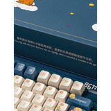 Iqunix ZX75 Sky Encounter Wireless Mechanical Keyboard Blauw, US lay-out (QWERTY), Gateron Red, 75%, RGB leds, Hot-swappable, Double-shot PBT, 2.4GHz | Bluetooth 5.1 | USB-C