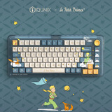 Iqunix ZX75 Sky Encounter Wireless Mechanical Keyboard Blauw, US lay-out (QWERTY), Gateron Red, 75%, RGB leds, Hot-swappable, Double-shot PBT, 2.4GHz | Bluetooth 5.1 | USB-C