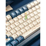 Iqunix ZX75 Sky Encounter Wireless Mechanical Keyboard, gaming toetsenbord Blauw/wit, US lay-out, Gateron Red, RGB leds, 75%, Hot-swappable, Double-shot PBT, 2.4GHz | Bluetooth 5.1 | USB-C