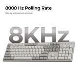 Keychron C2 Pro-M4, toetsenbord Grijs, US lay-out, Keychron Super Banana, RGB leds, OSA Double-Shot PBT, hot swap, 8000 Hz