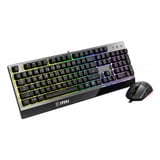 MSI VIGOR GK30 COMBO US RGB mechanisch gaming toetsenbord Zwart, US lay-out (QWERTY), 100%, 5000 dpi