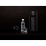 Mysoda Glassy Black bruiswatertoestel Zwart, Excl. CO2-gascilinder - met glazen en PET fles