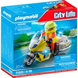 PLAYMOBIL City Life - Noodmotorfiets met zwaailicht Constructiespeelgoed 71205