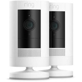 Ring 2-Pack Stick up Cam Battery beveiligingscamera Wit, 2 stuks