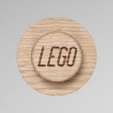 Room Copenhagen LEGO Wooden Wall Hanger Set wandmontage  Eiken, 3-delig