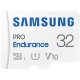 SAMSUNG PRO Endurance 32 GB microSDHC (2022) geheugenkaart Wit, UHS-I U1, Class 10, V10, Incl. SD-Adapter
