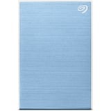 Seagate One Touch with Password 1 TB externe harde schijf Lichtblauw, USB-A 3.2 (5 Gbit/s)