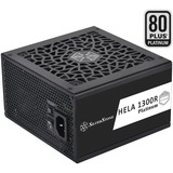 SilverStone HELA 1300R Platinum, 1300W voeding  Zwart, 9x PCIe, kabelmanagement